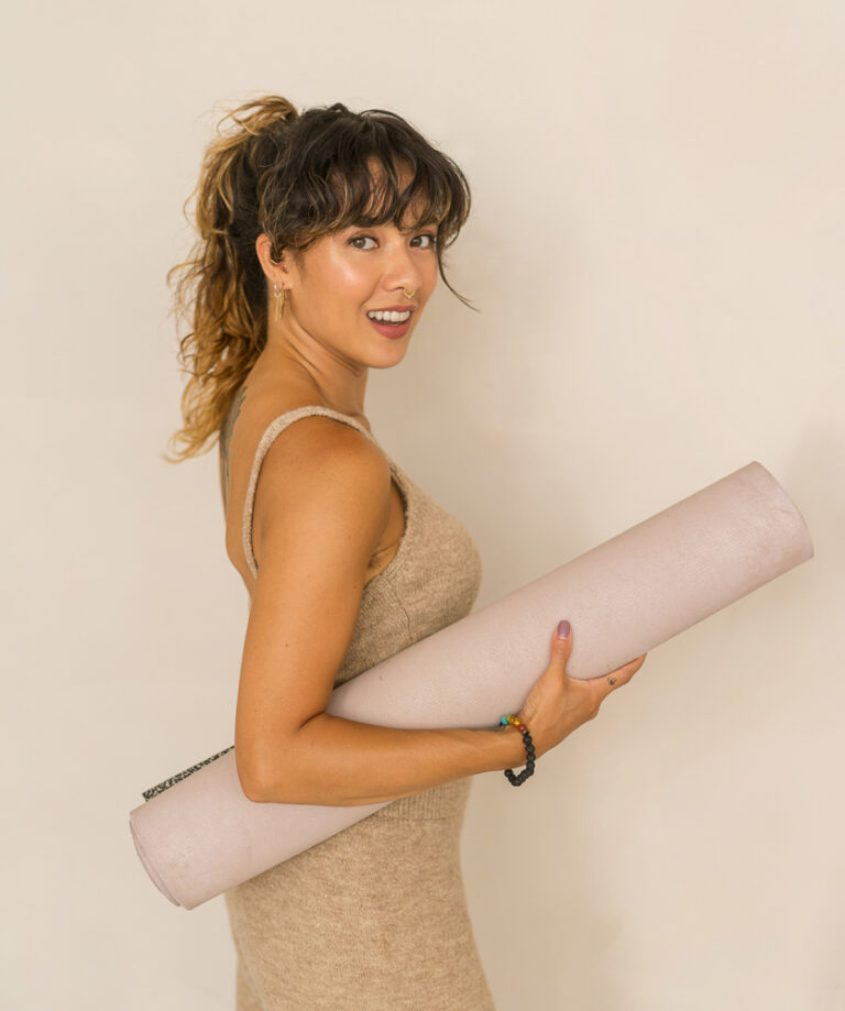 Personal branding photoshoot of a yoga teacher