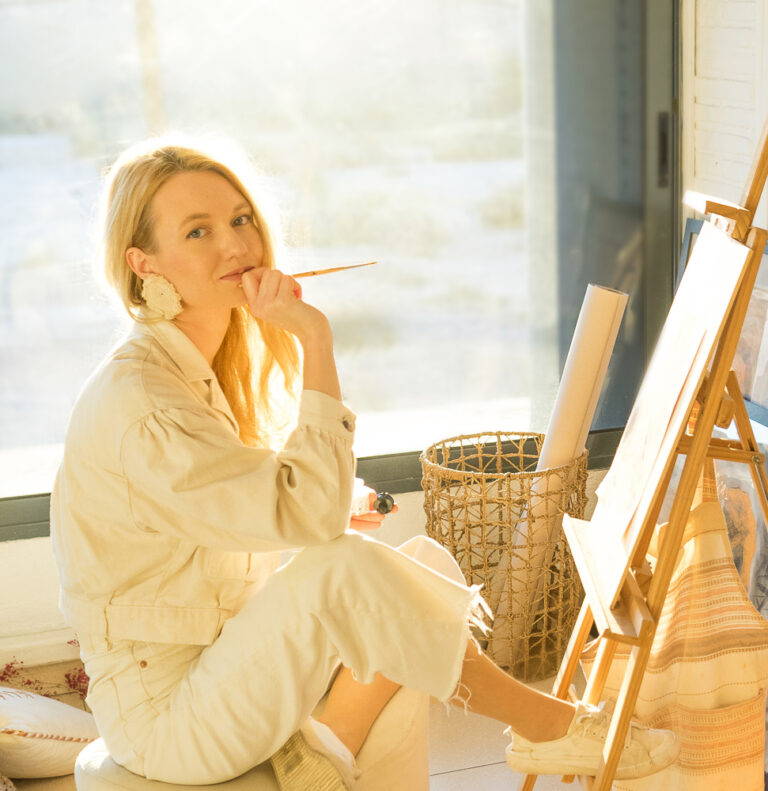 Personal branding photoshoot of an artist