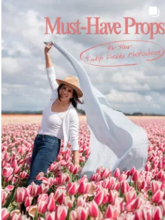 Must-have props for your tulip fields photoshoot in the Netherlands